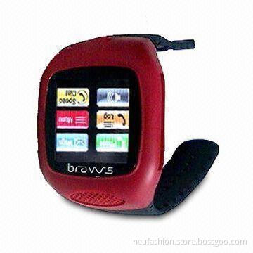 Touchscreen Watch Phone with GPS, Compass, Built-in Bluetooth and Health Management